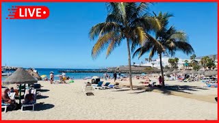 🔴LIVE BEAUTIFUL TROPICAL day in Tenerife COSTA ADEJE Puerto Colon Fanabe Beach Walk 😍 [upl. by Tsenre]