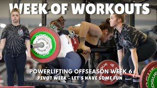 TRAIN WITH ME  OFFSEASON WEEK 6  FULL PIVOT TRAINING WEEK  what the heck is a pivot [upl. by Atilrep322]