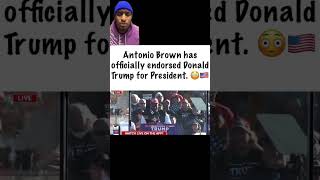 Antonio Brown endorsed Donald Trump for President antoniobrown donaldtrump shorts [upl. by Amlas288]