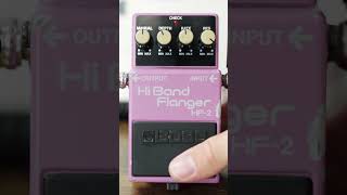 Vintage 80s BOSS Flanger guitar pedal music effects review shorts 80s [upl. by Gotcher]