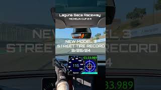 2024 Tesla Model 3 Performance Sets Supercar Lap Times at Laguna Seca [upl. by Krik]