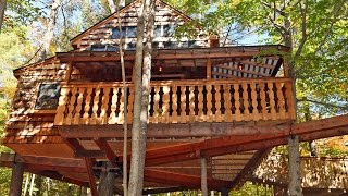 NEW HAMPSHIRE CHRONICLE Tiffany Hill Treehouse Vacation Rental in Sunapee New Hampshire [upl. by Amby753]