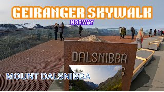 GEIRANGER SKYWALK  MOUNT DALSNIBBA  AND THE SPECTACULAR VIEW POINT NORWAY 4k [upl. by Aneem]