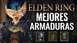 LAS MEJORES PODEROSAS ARMADURAS EN ELDEN RING [upl. by Ajssatan898]