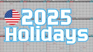 2025 Holidays Calendar and Observances calendar 2025 holiday usa [upl. by Asilak]