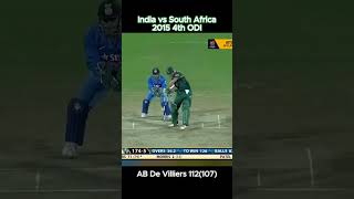 Ab de Villiers 112107 vs India  2015 4th ODI ball by ball shorts cricket [upl. by Candis]