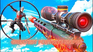 4 Minutes Of The GREATEST Fortnite Snipes Of All Time [upl. by Euqinahs]