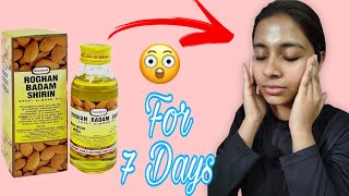 I USE ALMOND OIL ON MY FACE FOR 7 DAYS AND THIS IS WHAT HAPPENED [upl. by Anbul693]