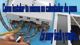 Como instalar un boiler de paso instantáneo o calentador de agua [upl. by Arualana]