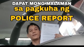 POLICE REPORT ng CAR ACCIDENT paano ang proseso ng pagkuha BasLag tv [upl. by Yhtomiht173]