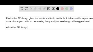 What is productive efficiency Allocative efficiency [upl. by Ecnerual]