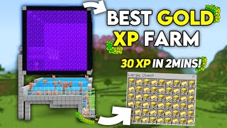 BEST GOLD XP FARM in 121 Minecraft Bedrock [upl. by Eeral]