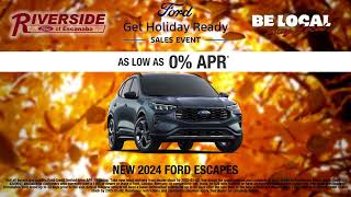 Riverside Ford Escanaba  Get Holiday Ready Sales Event  Nov 2024 [upl. by Rehpetsirhc]