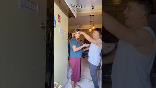 Chipkali 🦎 kan pe 🤣😂 Husband Wife Comedy Video shorts viralshort comedy funny viral video [upl. by Tneicniv]