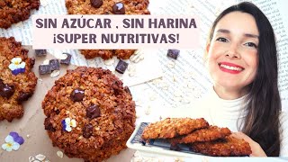 LAS GALLETAS DE AVENA MÁS NUTRITIVAS Y DELICIOSAS Sin harina sin azúcar glutenfree MUY SALUDABLES [upl. by Amabelle]