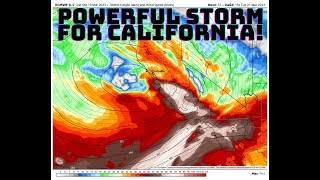 Powerful storm for California [upl. by Oznecniv]