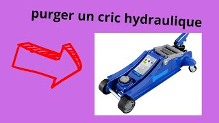 purge dun cric hydraulique [upl. by Imeaj]