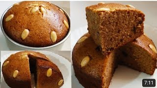 Dates Cake In Blender  Without Oven  Moist Dates Cake  New year amp Cristmas Spl Cake Recipe [upl. by Natsirc]