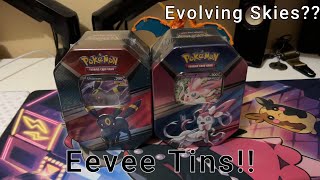 Eevee Tins from Target Potential Evolving Skies [upl. by Wehhtam]