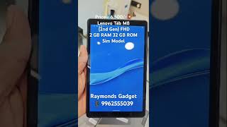 Price  6500 Lenovo Tab M8 2nd Gen FHD 2GB  32 GB ROM LTE youtubeshorts shorts tablet demo [upl. by Anola]