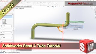 Solidworks Tutorial How To Bend A Tube [upl. by Etterb835]