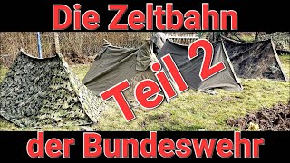 Die Zeltplane der Bundeswehr Teil 2 Amöbentarn und Flecktarn Aufbauarten Outdoor Survival [upl. by Aliban]