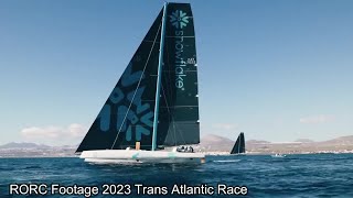 2024 RORC Transatlantic Race Start Lanzarote Sunday January 07 2024 [upl. by Kcirevam278]