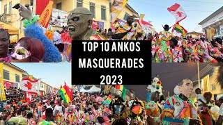 TAKORADIS Top 10 Ankos Masquerades In 2023 Biggest Street Carnival In Africa [upl. by Pompea]