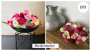 Hoe maak je een BIEDERMEIER🌸amp hoe bouw je een dit op  Cursus Bloemschikken 162 Carlein Tukkers [upl. by Yajet]