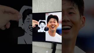 Son from Tottenham art creative cut paper sonheungmin tottenham football TottenhamHotspur [upl. by Barna]