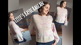 Pullover stricken I Lissi´s Basic Raglan I Runden von oben I easy Anleitung komplett [upl. by Eelanej]