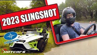 2023 Polaris Slingshot R Review  The Ultimate Snowmobile for the Road [upl. by Aholah]