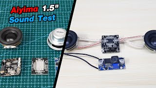 DIY Bluetooth Speaker Aiyima 15quot 2x5w Sound Test  แอมป์จิ๋วโมเต็มระบบ [upl. by Tabshey447]