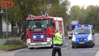 Gasexplosion in LudwigshafenOppau am 23102014  Einsatzfahrten [upl. by Bridie952]