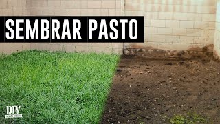 Cómo SEMBRAR SEMILLA de PASTO en tu patio o tu jardín  MEJORA TU CASA DIY [upl. by Eadith]