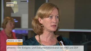 Bundestag Interview mit Carsten Schneider und Kerstin Andreae am 09092016 [upl. by Aidnac]