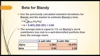 MBA C06 Risk and Return PT3 [upl. by Ellery278]