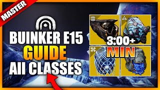 Bunker E15 MASTER Lost sector  All Classes Guide  05152024 [upl. by Dusen452]