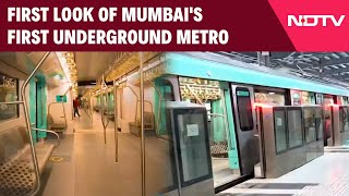 Mumbai Underground Metro  NDTV Takes Metro Ride First Look Of Mumbais First Underground Metro [upl. by Lati]