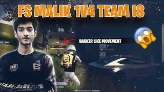 Fs Malik 1v4 Team i8  Malik 1v4 i8  Team i8 vs Team fs  Malik vs crypto [upl. by Leuname986]