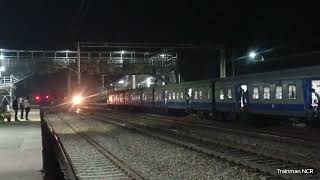 12314 New Delhi Sealdah Rajdhani Express Brutally Overtake AGG ETW MEMU [upl. by Suivatra]