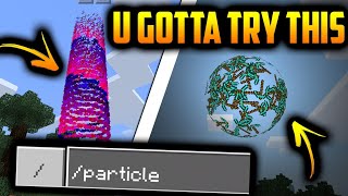 How To Use PARTICLE Command in Minecraft PE 1808 [upl. by Casmey]