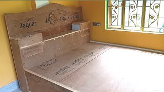 Box khat design 2022  plywood bed frame  bed design in wood  Showcase bed [upl. by Fox]