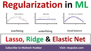 Regularization Lasso vs Ridge vs Elastic Net Overfitting Underfitting Bias amp Variance Mahesh Huddar [upl. by Ettenyl306]