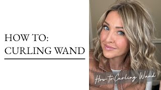 How to curl with a curling wand 🫶🏻 [upl. by Ocirederf917]