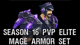 Mage PvP Season 16 Elite Armor Set  Warlords of Draenor [upl. by Lexie]