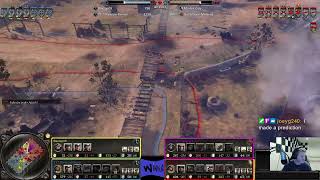 Tiger vs Pershing  Company of Heroes 2  Casting 2v2 Rails and metal [upl. by Frederic]