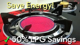 50 LPG SAVINGS InfraredCeramic Gas Stove Review  Cooking Test vs Regular Gas Stove [upl. by Lise]