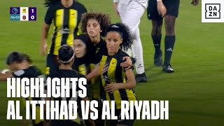 HIGHLIGHTS  Al Ittihad vs Al Riyadh Saudi Womens League 202324 [upl. by Sheley]