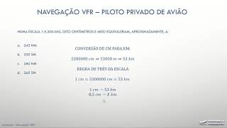 QUESTÃO 2 ESCALAS  NAVEGAÇÃO  BANCA DA ANAC  PILOTO PRIVADO DE AVIÃO [upl. by Sylado]